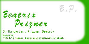 beatrix prizner business card